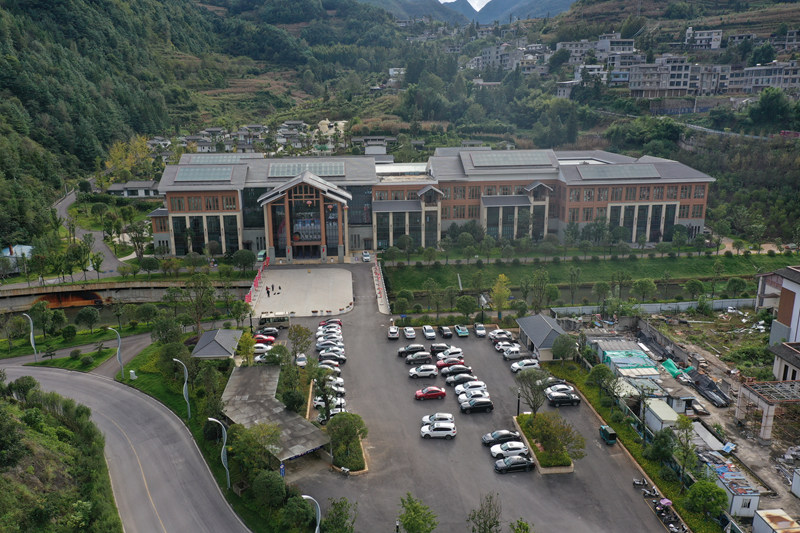 赫章縣九股水溫泉度假景區。魯紹林攝