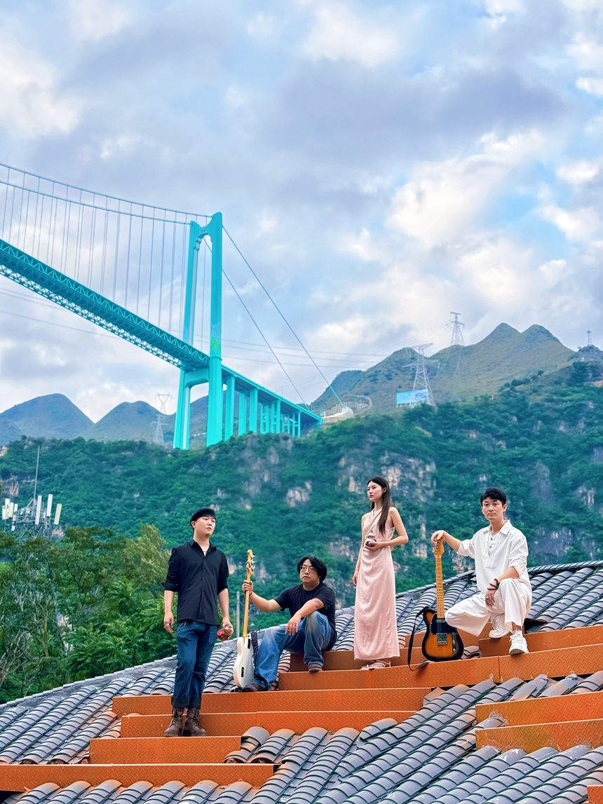 花江峽谷大橋旅游區活動現場。貴旅集團供圖