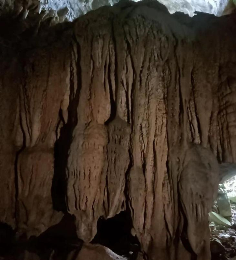 圖為溶洞奇觀。