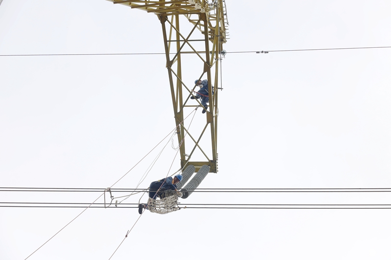 3、輸電運維專業競賽現場一角。